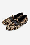 Valmenti Kadın Hakiki Deri Leopar Loafer Ayakkabı 35 2028 BN AYK Y25 LEOPAR DR
