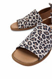 Tamer Tanca Kadın Hakiki Deri Leopar Düz Sandalet 838 16235 BN SNDLT Y25 LEOPAR
