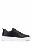 Tamer Tanca Erkek Hakiki Deri Siyah Floter Sneakers & Spor Ayakkabı 965 2526 ERK AYK Y25 SIYAH FLTR