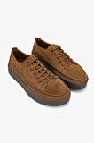 Valmenti Erkek Hakiki Deri Kahverengi Sneakers & Spor Ayakkabı 1111 502 ERK AYK Y25 SIGARO SUET
