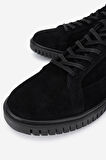 Valmenti Erkek Hakiki Deri Siyah Süet Sneakers & Spor Ayakkabı 352 22268 ERK AYK Y25 SIYAH SUET