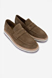 Valmenti Erkek Hakiki Deri Loafer Ayakkabı 325 13153-143 ERK AYK Y25 TOBACCO SUET