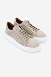 Valmenti Erkek Hakiki Deri Sneakers & Spor Ayakkabı 1113 1191 ERK AYK Y25 BEJ ORG/BEJ