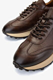 Valmenti Erkek Hakiki Deri Kahverengi Sneakers & Spor Ayakkabı 383 6400 ERK AYK Y25 KHV SLVR/KHV FLTR