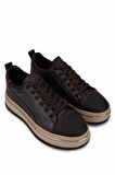 Tamer Tanca Erkek Hakiki Deri Sneakers & Spor Ayakkabı 381 21624 ERK AYK Y25 KAHVE KMBN