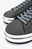 Valmenti Erkek Hakiki Deri Gri Sneakers & Spor Ayakkabı 381 21618 ERK AYK Y25 GRI