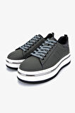 Valmenti Erkek Hakiki Deri Gri Sneakers & Spor Ayakkabı 381 21618 ERK AYK Y25 GRI