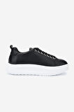 Valmenti Kadın Hakiki Deri Siyah Deri Sneakers & Spor Ayakkabı 1115 8417 BN AYK Y25 SIYAH DR