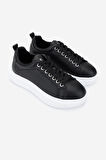 Valmenti Kadın Hakiki Deri Siyah Deri Sneakers & Spor Ayakkabı 1115 8417 BN AYK Y25 SIYAH DR