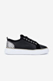 Valmenti Kadın Hakiki Deri Siyah Floter Sneakers & Spor Ayakkabı 1115 1950 BN AYK Y25 SIYAH FLTR