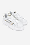 Méliné Kadın Hakiki Deri Sneakers & Spor Ayakkabı 1117 522-BI BN AYK Y25 BIANCO/PLATIN