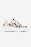 Méliné Kadın Hakiki Deri Sneakers & Spor Ayakkabı 1117 522-BI BN AYK Y25 ORO/BIANCO