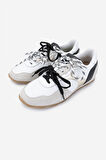 Méliné Kadın Hakiki Deri Sneakers & Spor Ayakkabı 1117 428-SU BN AYK Y25 BIANCO/PLATIN