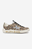 Méliné Kadın Hakiki Deri Sneakers & Spor Ayakkabı 1117 328-CW BN AYK Y25 LEOPAR/ORO