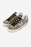 Méliné Kadın Hakiki Deri Sneakers & Spor Ayakkabı 1117 328-CW BN AYK Y25 LEOPAR/ORO