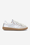 Méliné Kadın Hakiki Deri Sneakers & Spor Ayakkabı 1117 526 ACC-R BN AYK Y25 ARGENTO/BIANCO