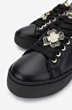 Méliné Kadın Hakiki Deri Sneakers & Spor Ayakkabı 1117 PF 661-ACC BN AYK Y25 LOGIC NERO