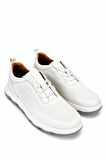 Tamer Tanca Erkek Hakiki Deri Beyaz Casual Ayakkabı 1092 3108 ERK AYK Y25 BEYAZ