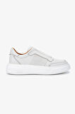 Valmenti Erkek Hakiki Deri Beyaz Sneakers & Spor Ayakkabı 04 3605-42 ERK AYK Y25 KIRIK BEYAZ