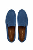 Tamer Tanca Erkek Hakiki Deri Kot Mavi Loafer Ayakkabı 987 203 ERK AYK Y25 KOTMAVI NBK
