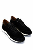 Tamer Tanca Erkek Hakiki Deri Siyah Süet Sneakers & Spor Ayakkabı 870 1345 ERK AYK Y25 SIYAH SUET