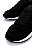 Tamer Tanca Erkek Hakiki Deri Siyah Süet Sneakers & Spor Ayakkabı 870 1345 ERK AYK Y25 SIYAH SUET