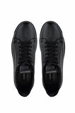 Tamer Tanca Erkek Hakiki Deri Siyah Sneakers & Spor Ayakkabı 1118 096 ERK AYK Y25 SIYAH BSK
