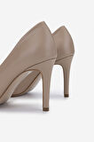 Valmenti Kadın Hakiki Deri Bej Topuklu Ayakkabı 1027 252 BN AYK Y25 NUDE DR