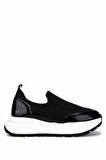 Tamer Tanca Kadın Deri & Tekstil Siyah Sneakers & Spor Ayakkabı 937 8065 BN AYK Y25 SYH/SYH STREC