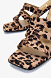 Valmenti Kadın Vegan Leopar Topuklu Terlik 1063 23420 BN TRLK Y25 LEOPAR
