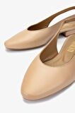Valmenti Kadın Hakiki Deri Bej Babet Ayakkabı 312 5019 BN AYK Y25 NUDE