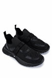 Tamer Tanca Kadın Tekstil Siyah Sneakers & Spor Ayakkabı 1123 6088 BN AYK Y25 SIYAH TRK