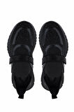Tamer Tanca Kadın Tekstil Siyah Sneakers & Spor Ayakkabı 1123 6088 BN AYK Y25 SIYAH TRK
