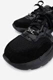 Valmenti Kadın Hakiki Deri Siyah Süet Sneakers & Spor Ayakkabı 1123 6080 BN AYK Y25 SIYAH SUET