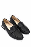 Tamer Tanca Kadın Hakiki Deri Siyah Loafer Ayakkabı 1124 11327 BN AYK Y25 SIYAH