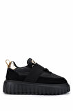 Tamer Tanca Kadın Vegan Siyah Sneakers & Spor Ayakkabı 1009 115 BN AYK Y25 SIYAH