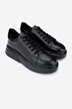 Valmenti Erkek Hakiki Deri Sneakers & Spor Ayakkabı 771 35110 ERK AYK Y25 SIYAH DR/SYH