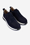 Valmenti Erkek Hakiki Deri Lacivert Nubuk Sneakers & Spor Ayakkabı 233 5145 ERK AYK Y25 LACI NBK