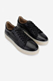 Valmenti Erkek Hakiki Deri Siyah Deri Sneakers & Spor Ayakkabı 233 5629 ERK AYK Y25 SIYAH DR