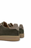 Tamer Tanca Erkek Hakiki Deri Haki Sneakers & Spor Ayakkabı 233 5100 ERK AYK Y25 HAKI DR/VZN SUET