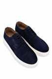 Tamer Tanca Erkek Hakiki Deri Lacivert Süet Sneakers & Spor Ayakkabı 871 1426 ERK ERK Y25 LACI SUET