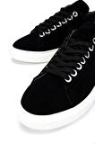 Tamer Tanca Erkek Hakiki Deri Siyah Süet Sneakers & Spor Ayakkabı 04 4502-42 ERK AYK Y25 SIYAH SUET