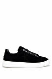 Tamer Tanca Erkek Hakiki Deri Siyah Süet Sneakers & Spor Ayakkabı 04 4502-42 ERK AYK Y25 SIYAH SUET