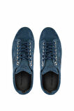 Tamer Tanca Erkek Hakiki Deri Mavi Sneakers & Spor Ayakkabı 04 4502-42 ERK AYK Y25 KOT MAVI SUET