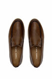 Tamer Tanca Erkek Hakiki Deri Kahverengi Loafer Ayakkabı 233 5222 ERK AYK Y25 CEVIZ ALKL