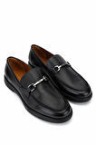 Tamer Tanca Erkek Hakiki Deri Siyah Loafer Ayakkabı 987 208 ERK AYK Y25 SIYAH