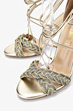 Valmenti Kadın Altın Topuklu Ayakkabı 1036 6965 BN AYK Y25 ALTIN HSR