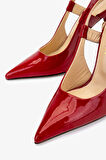 Valmenti Kadın Kırmızı Rugan Topuklu Ayakkabı 594 6099 BN AYK Y15 KIRMIZI RGN