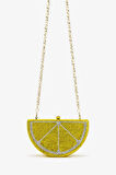 Lady Diva Kadın Vegan Limon Abiye Çanta 1137 LD308 BN CNT Y25 LEMON