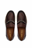Tamer Tanca Erkek Hakiki Deri Koyu Taba Loafer Ayakkabı 987 208 ERK AYK Y25 K.TABA